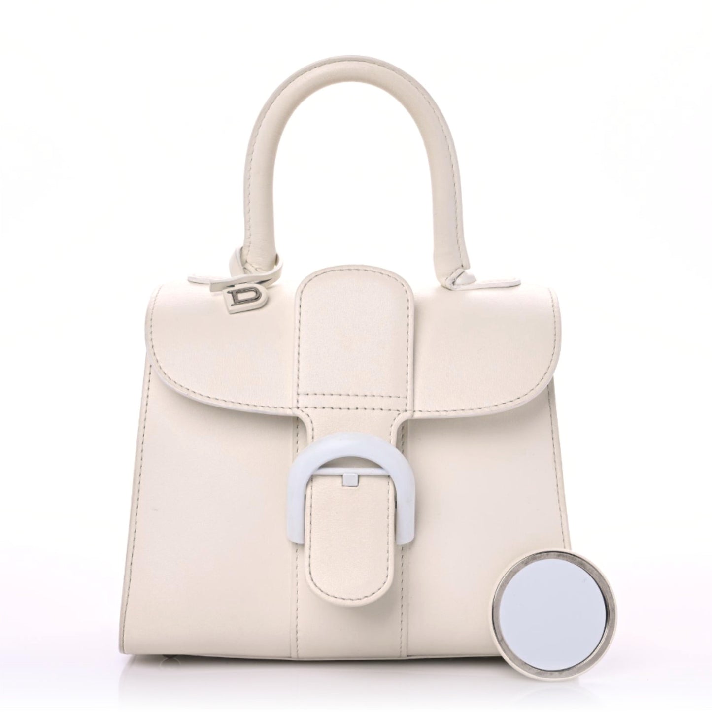 Calfskin Mini Brillant Satchel Ivory