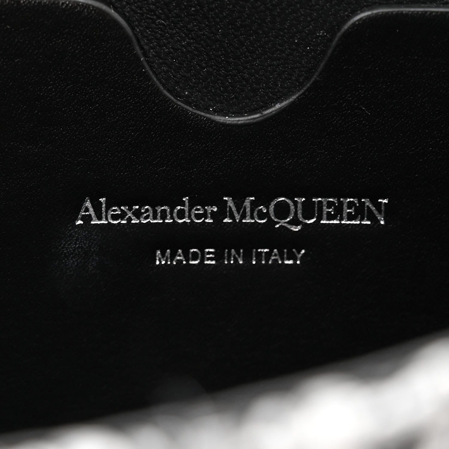 Alexander McQueen Raffia Skull Shoulder Bag Black White 6 of 9