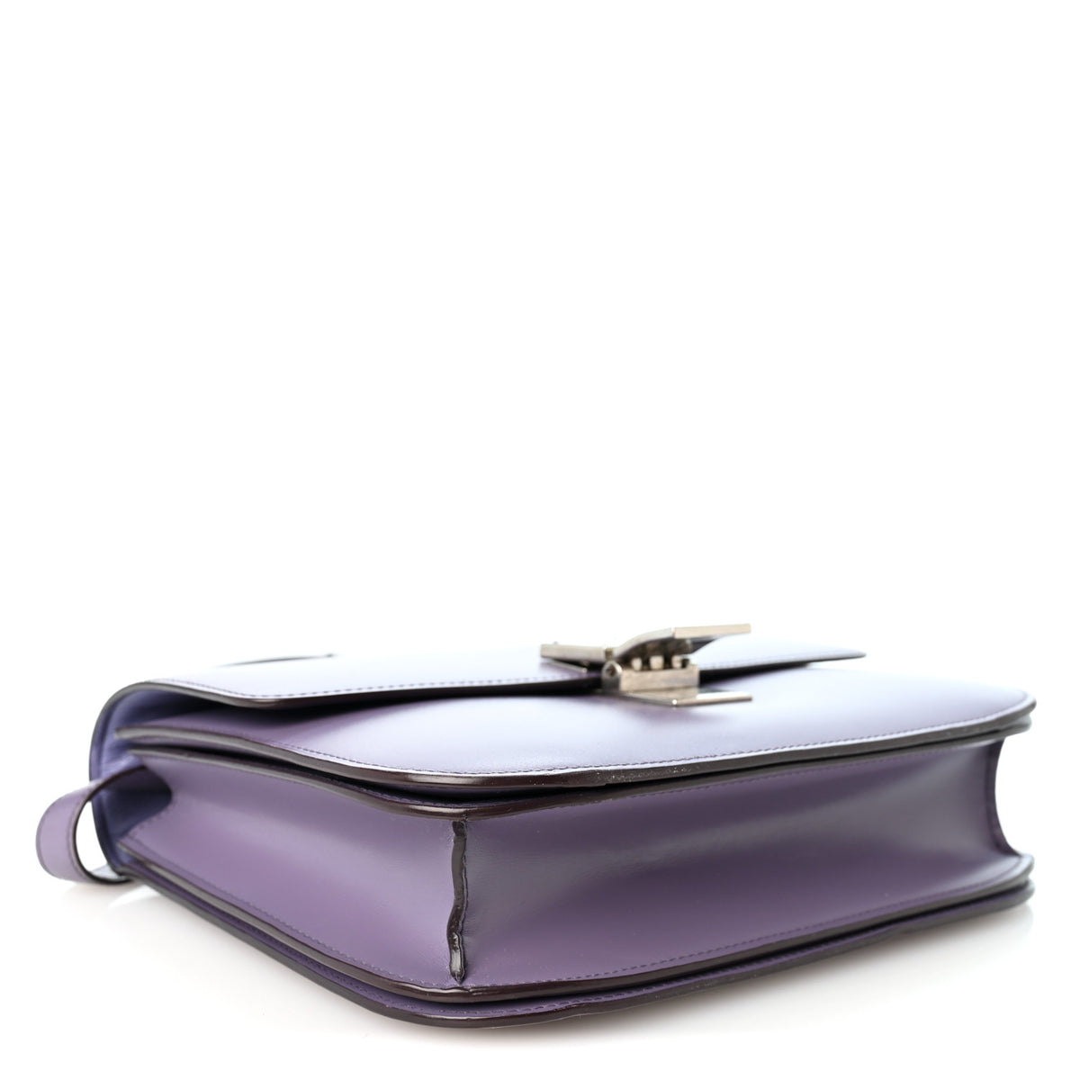 Box Calfskin Medium Classic Box Flap Bag Amethyst