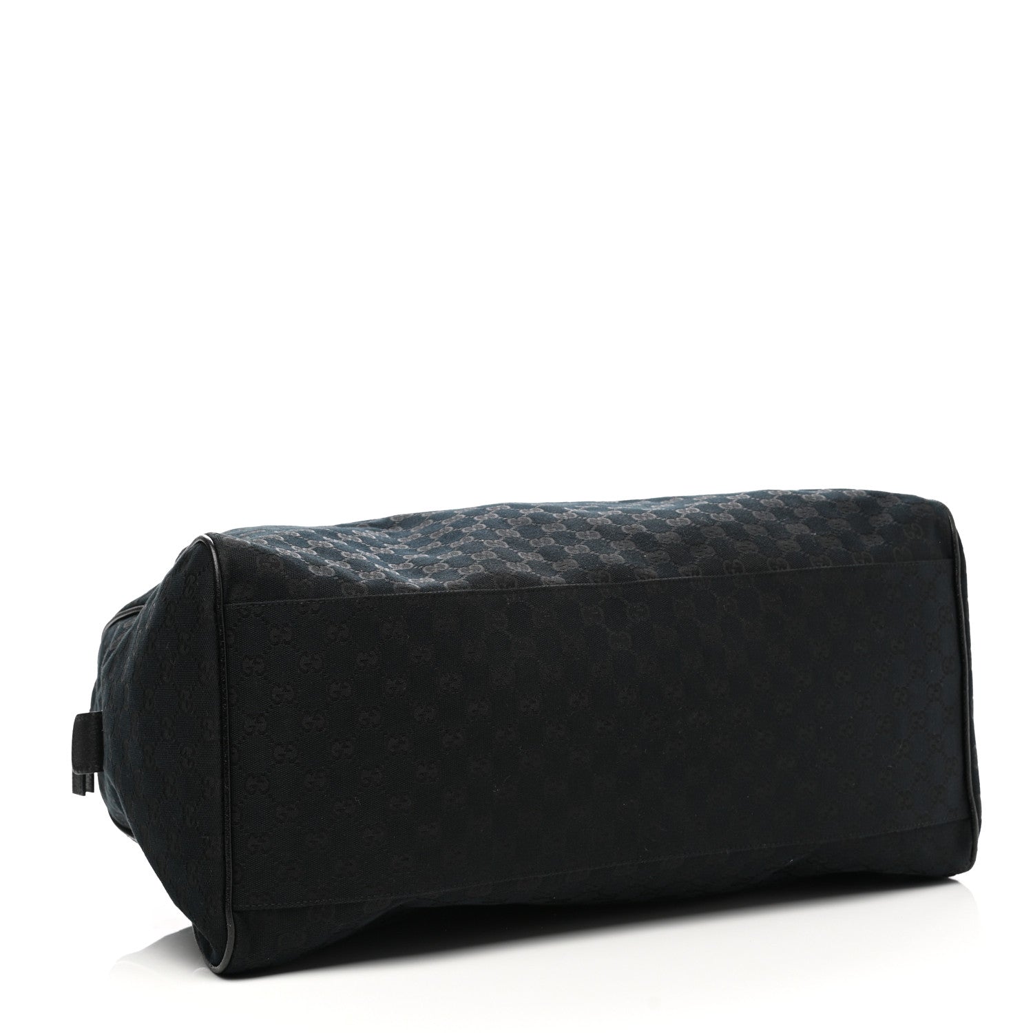 Gucci GG Monogram Web Large Collapsible Carry On Duffle Bag Black 3 of 9