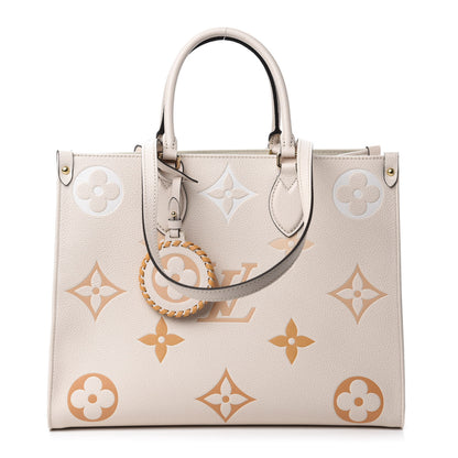 Louis Vuitton Empreinte Monogram Giant By The Pool Onthego MM Cream Saffron 1 of 11