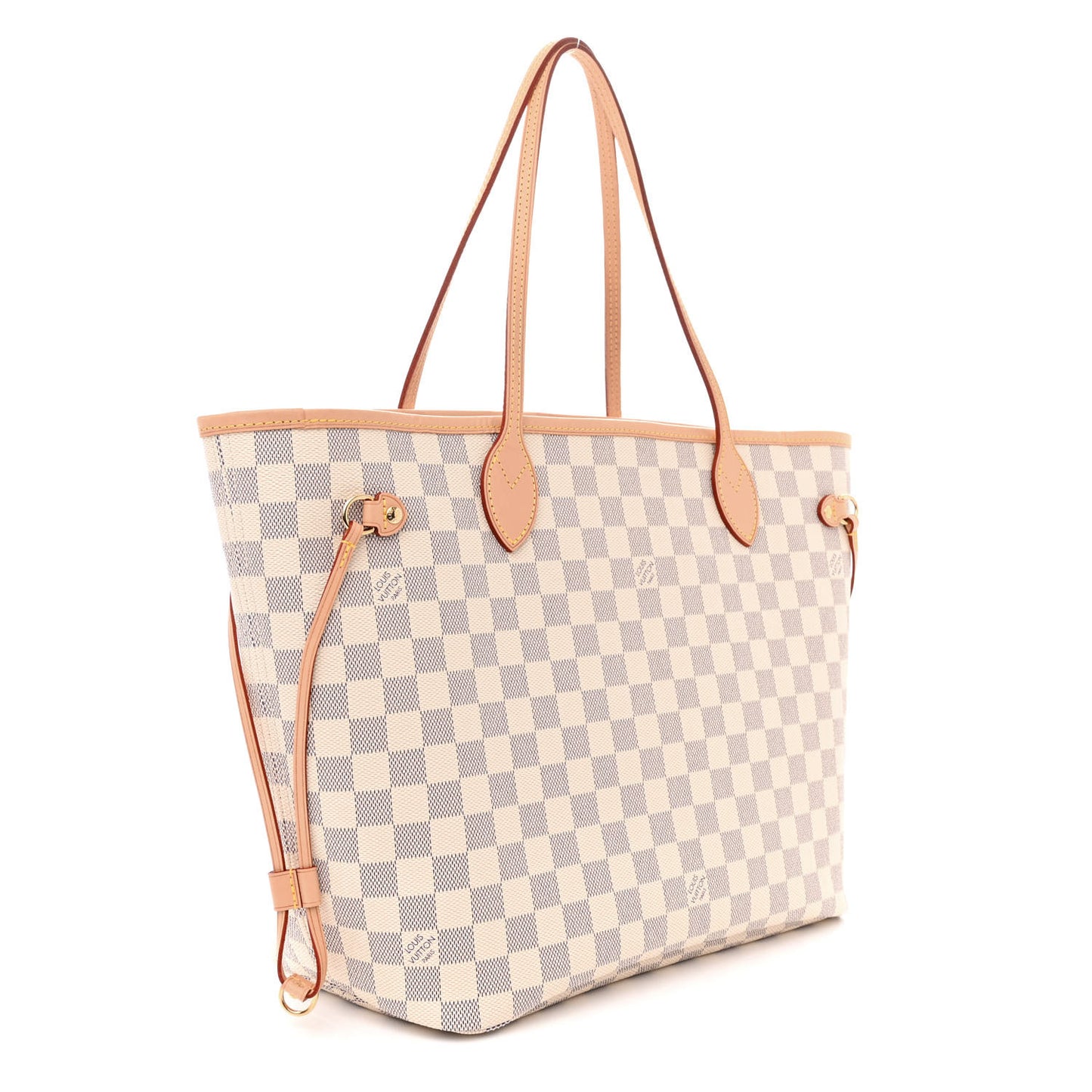 Damier Azur Neo Neverfull MM Rose Ballerine