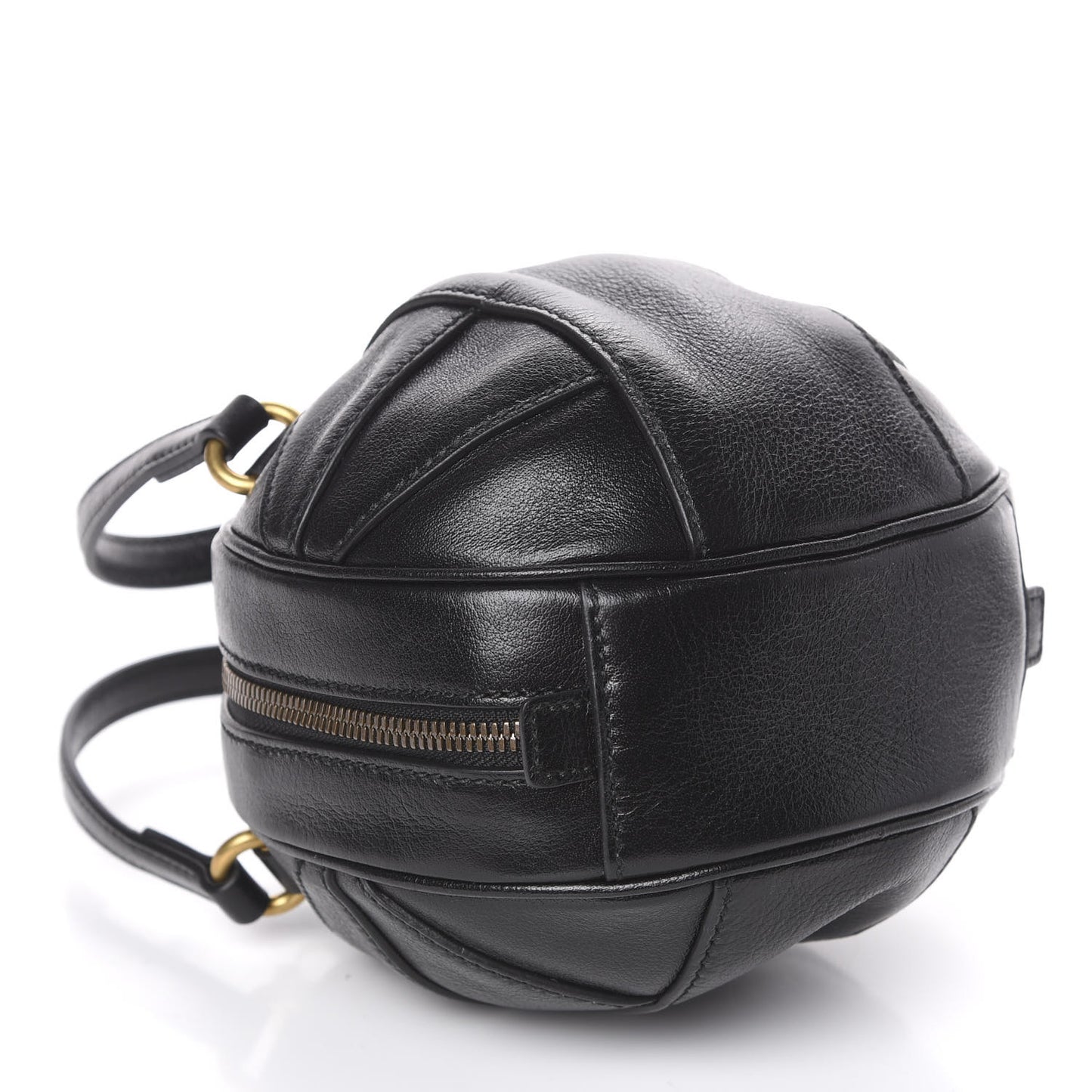 Piuma Lux Energy Mini Tifosa Basketball Shaped Shoulder Bag Black