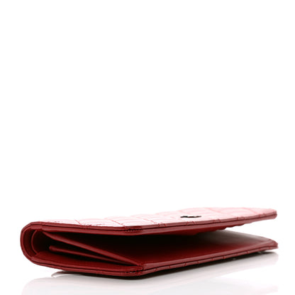 Chanel Patent Calfskin Quilted Yen Wallet Red 4 of 9