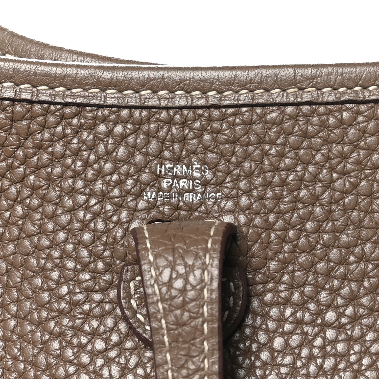 Hermes Taurillon Clemence Amazone Evelyne TPM Etoupe Bleu Indigo 6 of 10