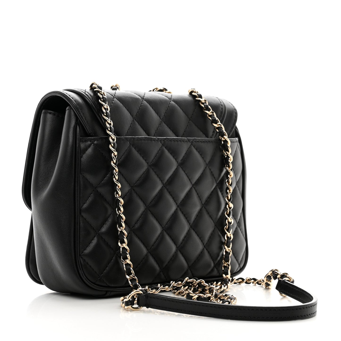 Lambskin Quilted Small Lovely Day Flap Black