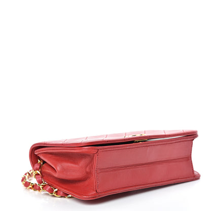 Chanel Lambskin Quilted Mini Flap Red 3 of 16