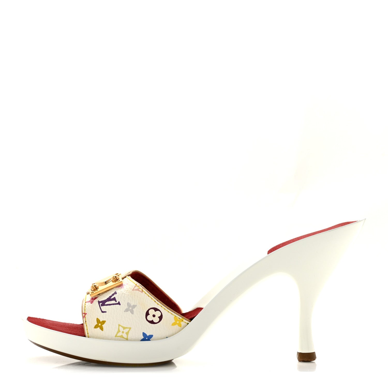 Louis Vuitton Monogram Multicolor Sandal Mule 36 White 1 of 9