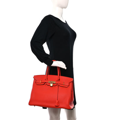 Hermes Togo Birkin 35 Capucine 2 of 14