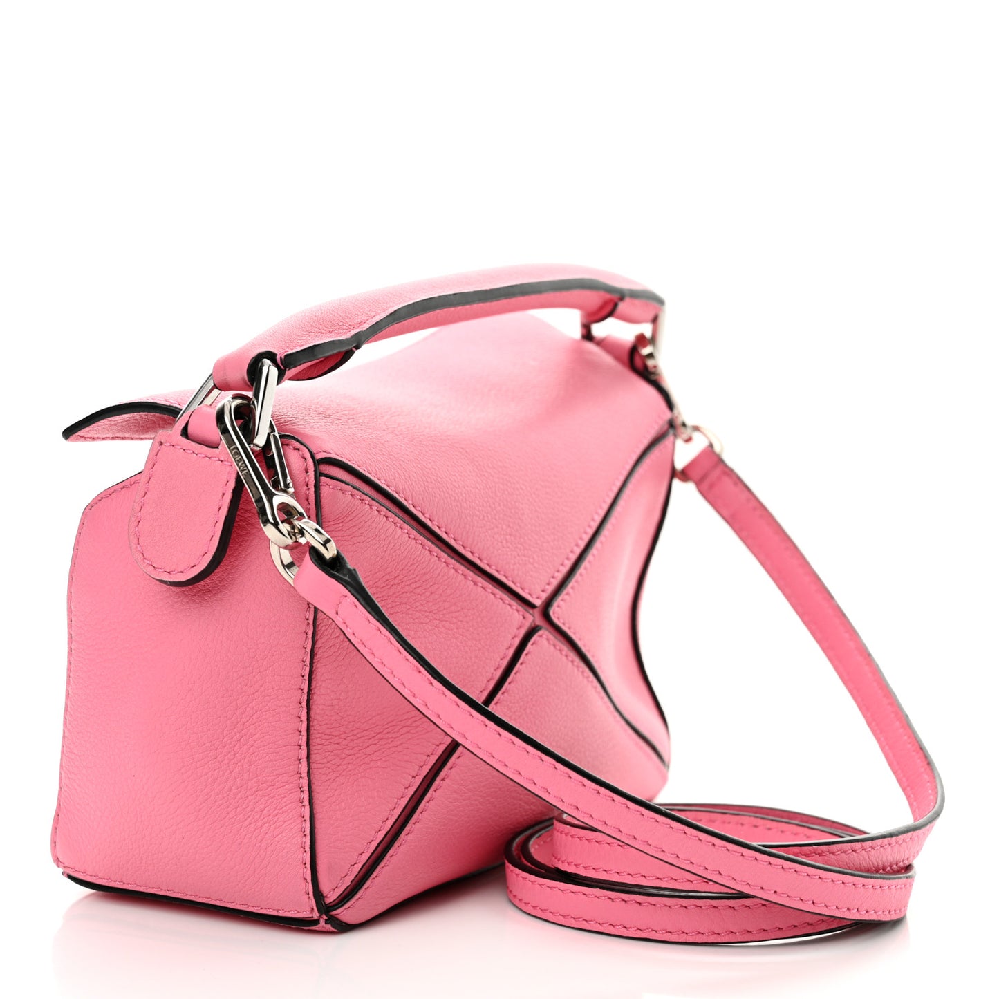 Calfskin Mini Puzzle Bag Wild Rose