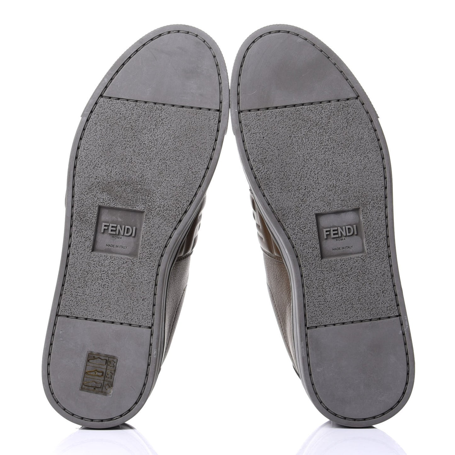 Vitello FF Embossed Womens Slip On Sneakers 36 Wood