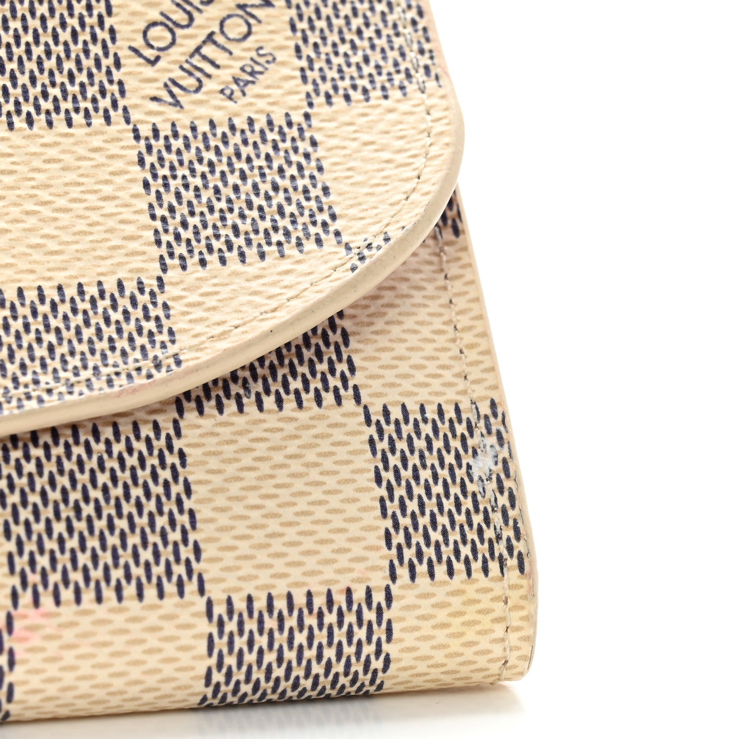 Louis Vuitton Damier Azur Rosalie Coin Purse Rose Ballerine 8 of 8