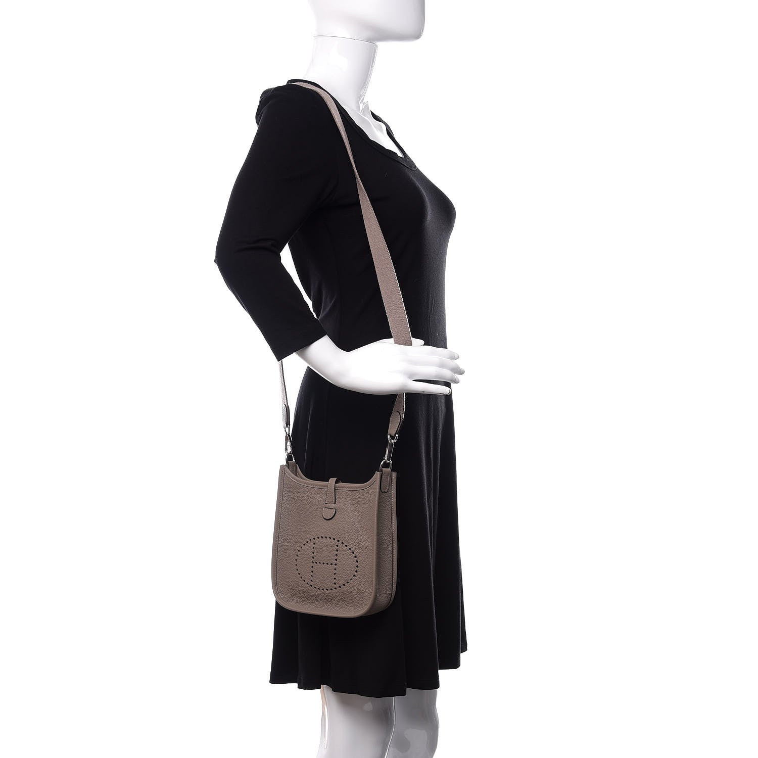Hermes Taurillon Maurice Evelyne TPM Gris Asphalte 2 of 9