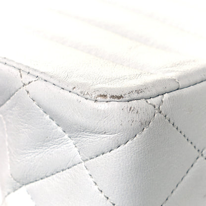 Chanel Vertical Quilted Kelly Flap Bag White 8 of 11