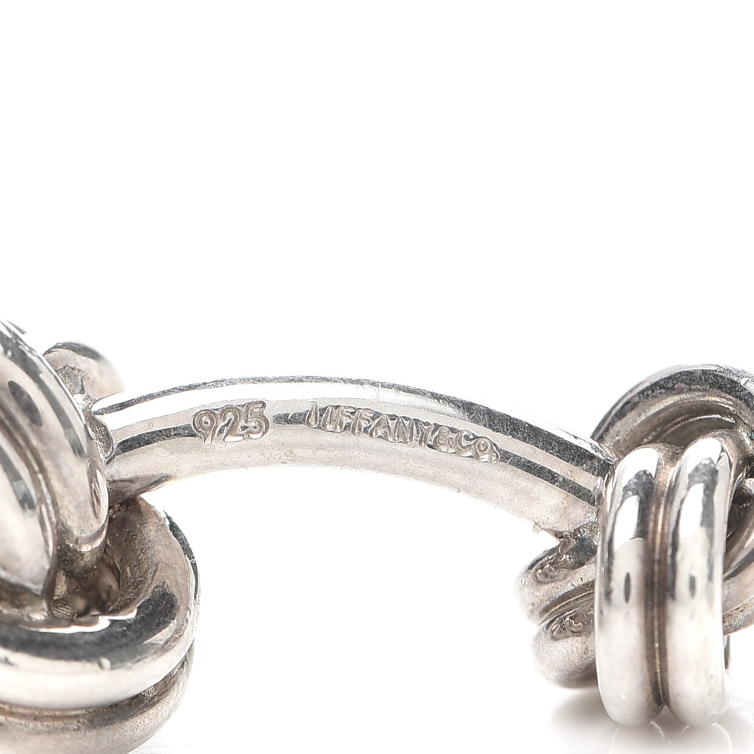Tiffany Sterling Silver Double Knot Cufflinks 5 of 5