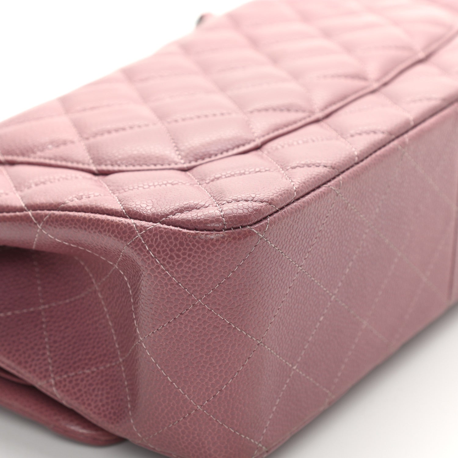 Chanel Caviar Quilted Jumbo Double Flap Light Purple 12 of 20