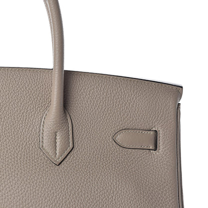 Hermes Taurillon Clemence Birkin 35 Gris Tourterelle 14 of 32