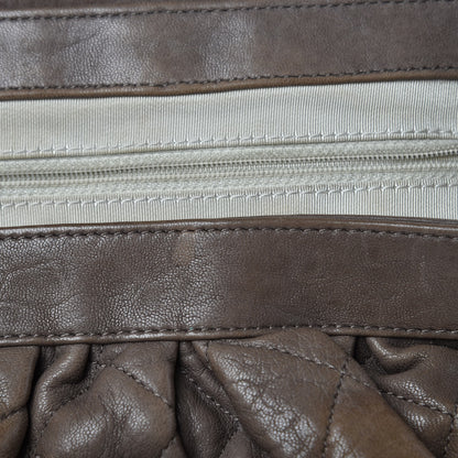 Chanel Washed Lambskin Quilted Medium Chain Around Flap Khaki 16 of 18
