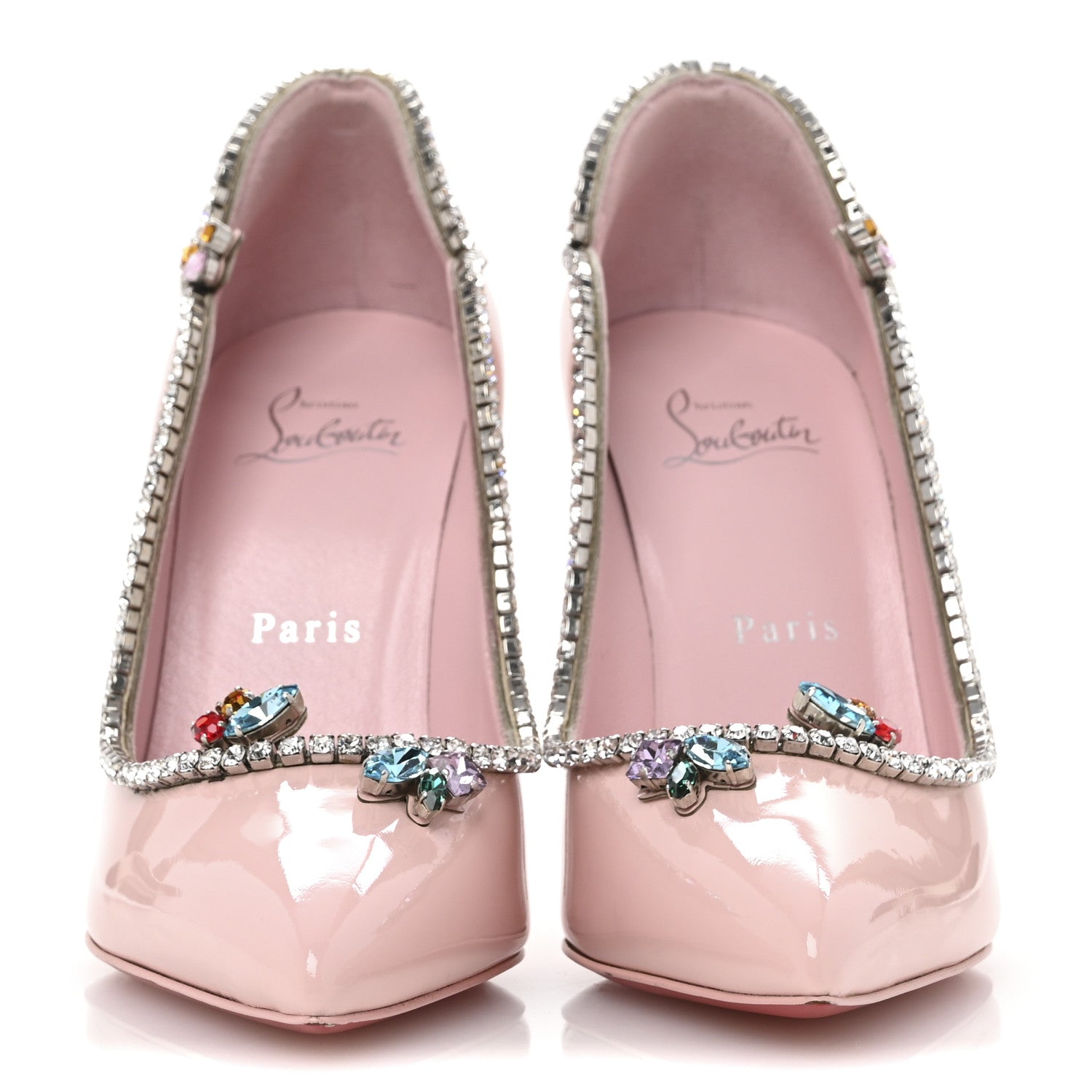 Christian Louboutin Patent Chick Queen 100 Pumps 37 Rosy 3 of 8