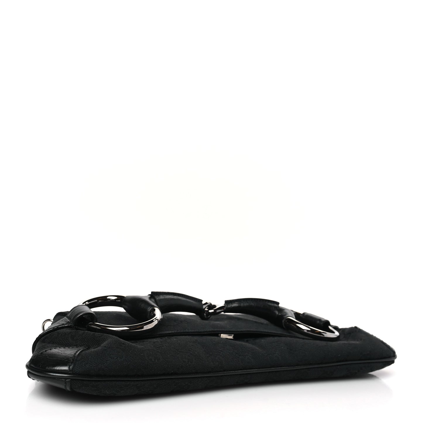 Monogram Horsebit Chain Clutch Black