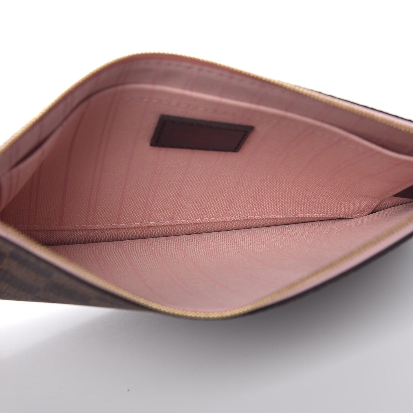 Damier Ebene Neverfull MM GM Pochette Rose Ballerine