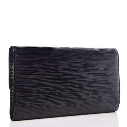 Louis Vuitton Epi Porte Tresor International Wallet Black 3 of 6