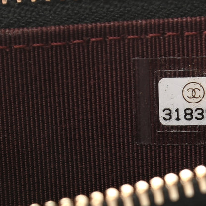 Chanel Lambskin Quilted Flap Zip Card Holder Black 7 of 8