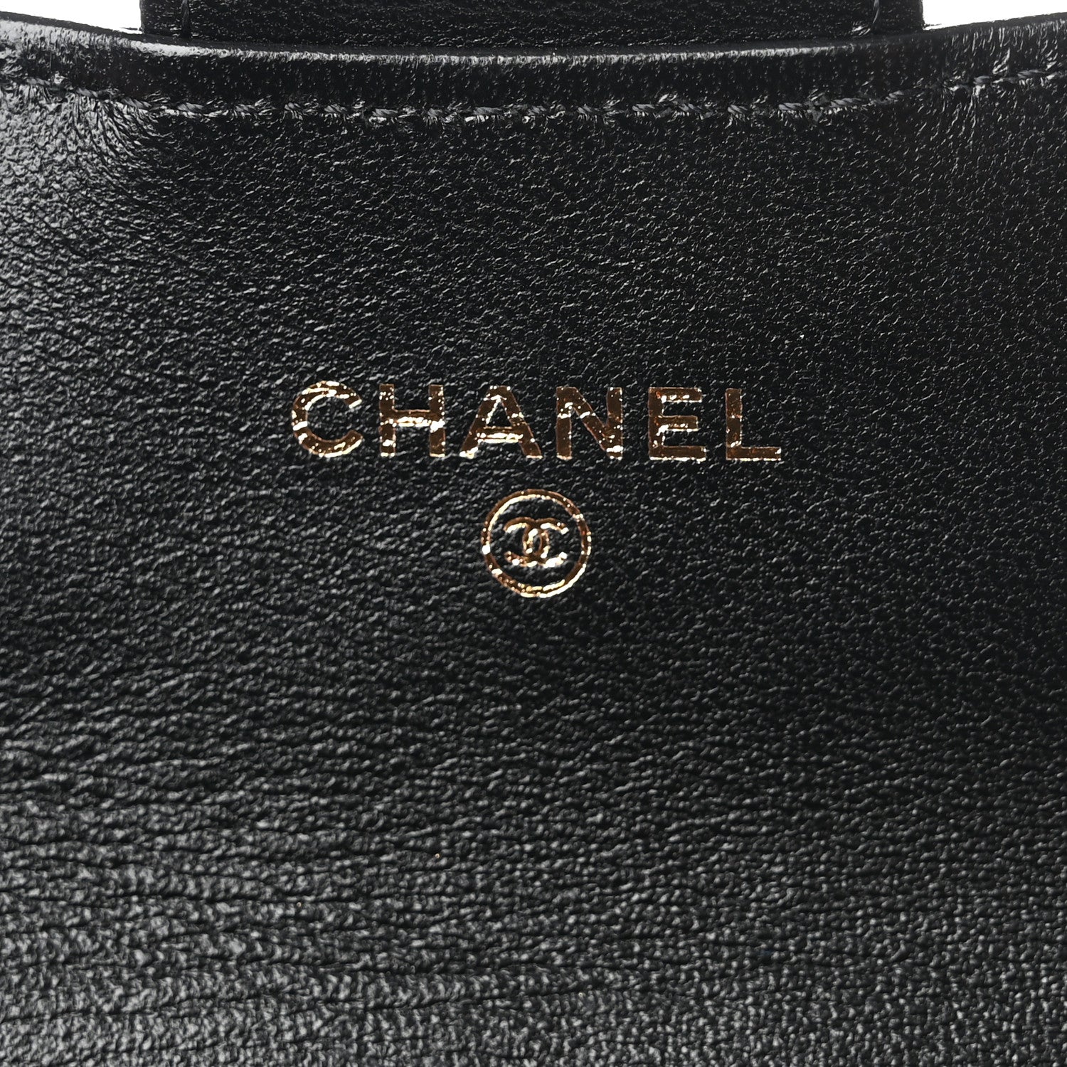Chanel Lambskin Quilted Flap Card Holder Wallet Black 6 of 9