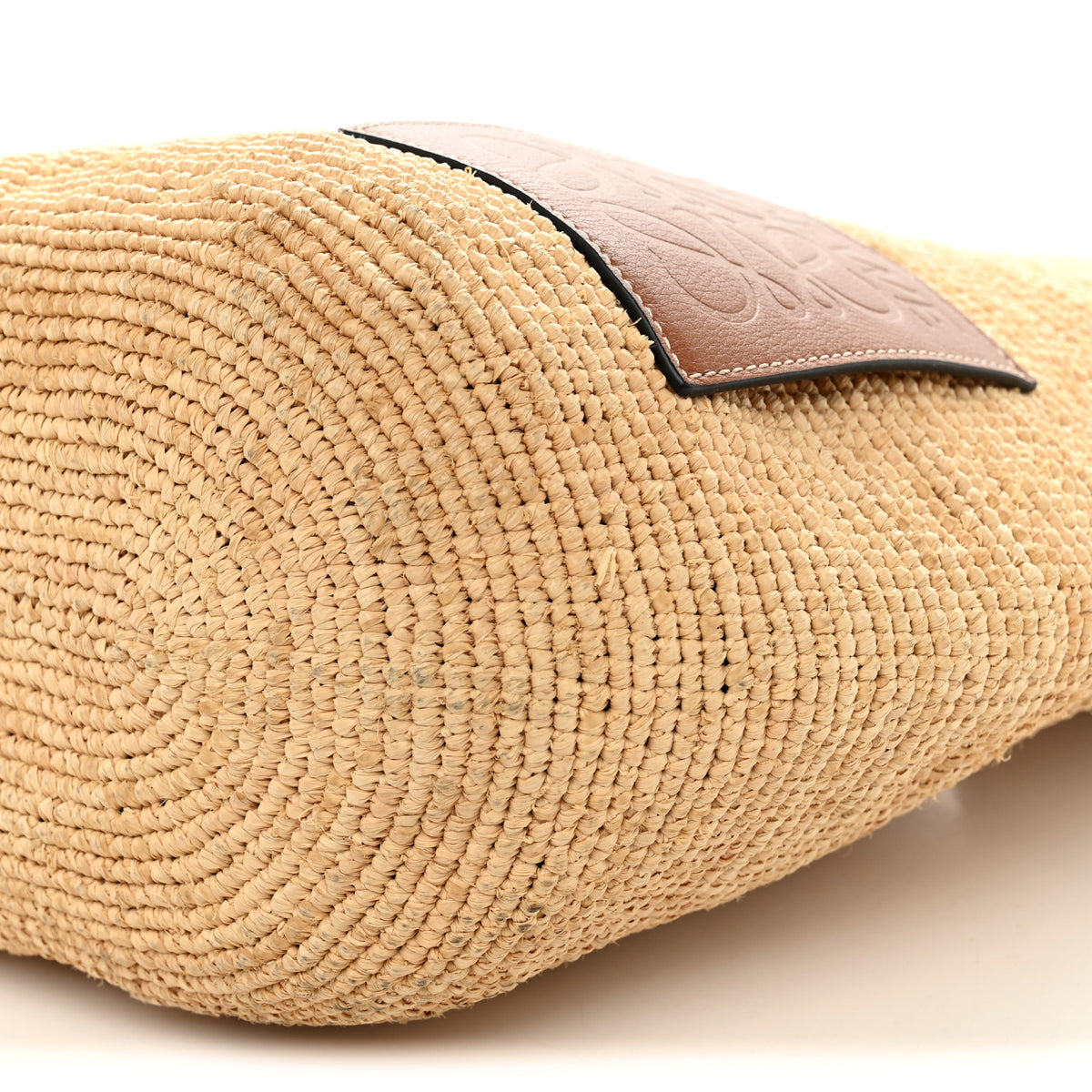 Raffia Paula's Ibiza Slit Tote Bag Natural Tan