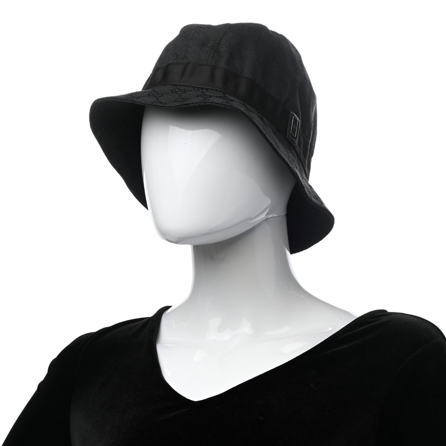 Monogram Bucket Hat M Black