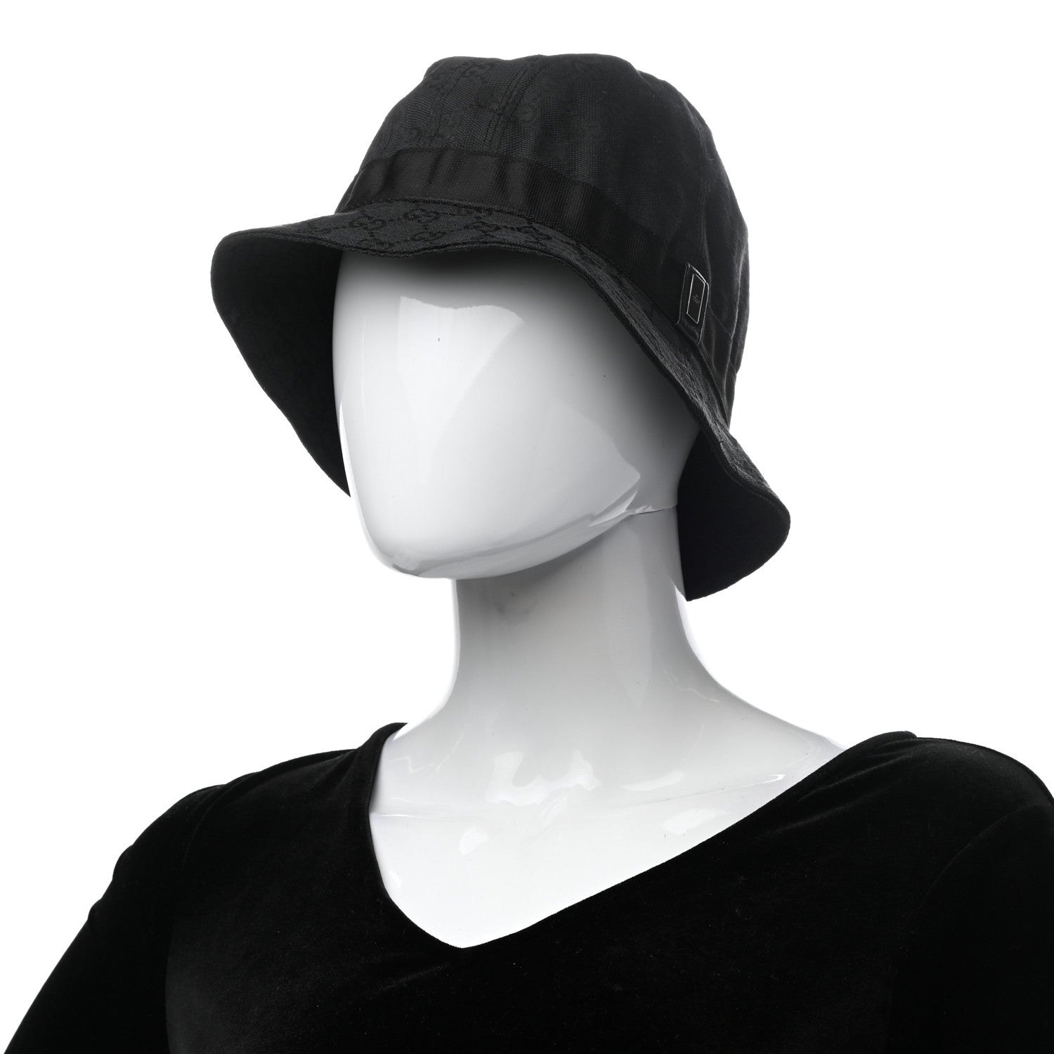 Gucci Monogram Bucket Hat M Black 2 of 9