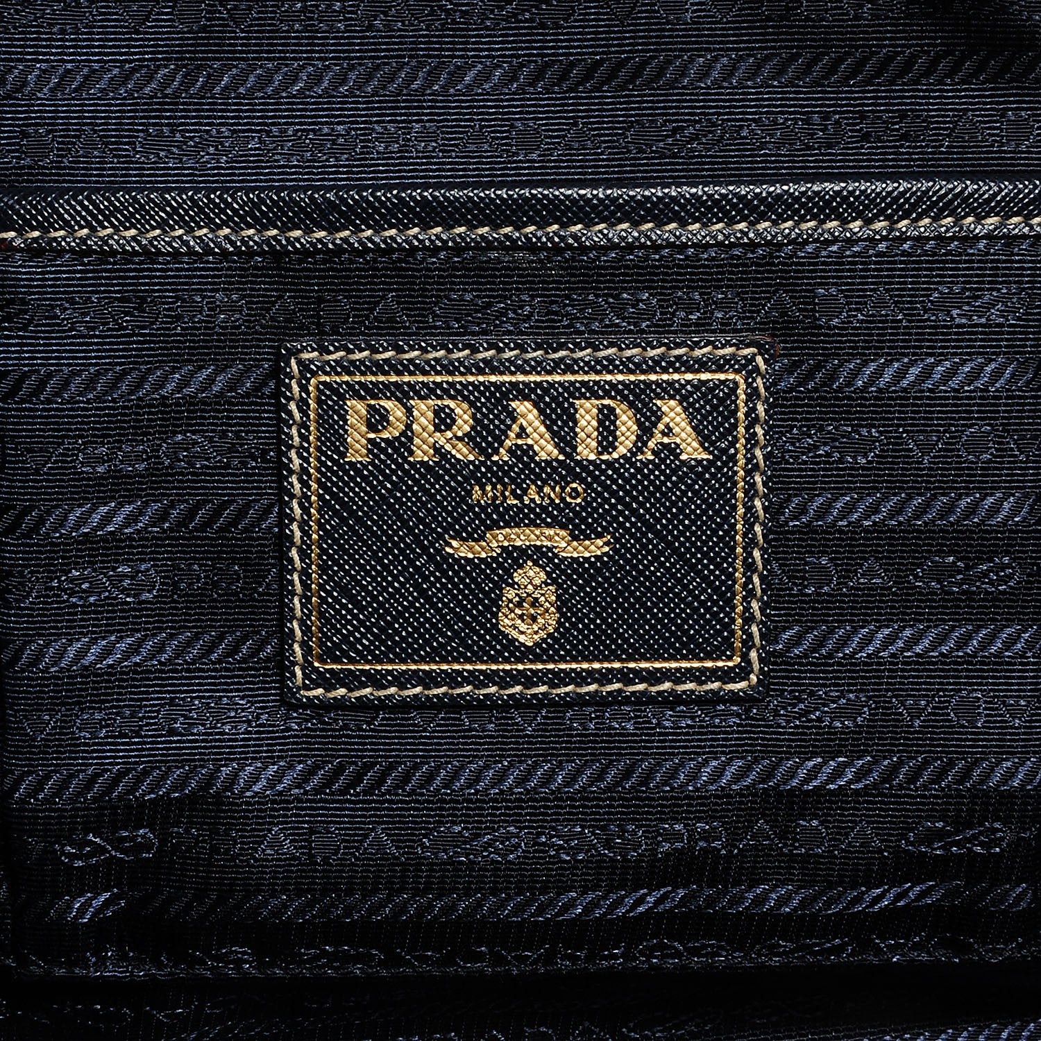Prada Canapa Saffiano Tote Corda Blue 11 of 19