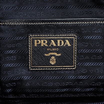 Prada Canapa Saffiano Tote Corda Blue 11 of 19