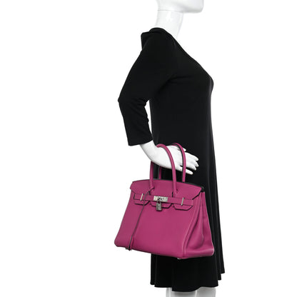 Hermes Togo Birkin 30 Rose Pourpre 2 of 10