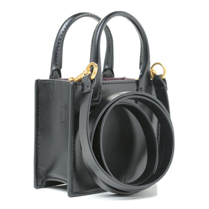 Valentino Garavani Calfskin VLogo Micro Walk Tote Black 3 of 8