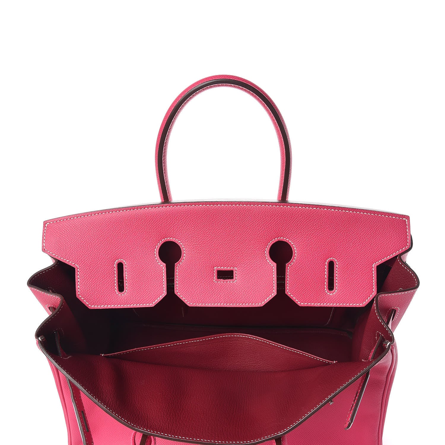 Hermes Epsom Candy Birkin 35 Rose Tyrien Rubis 16 of 33