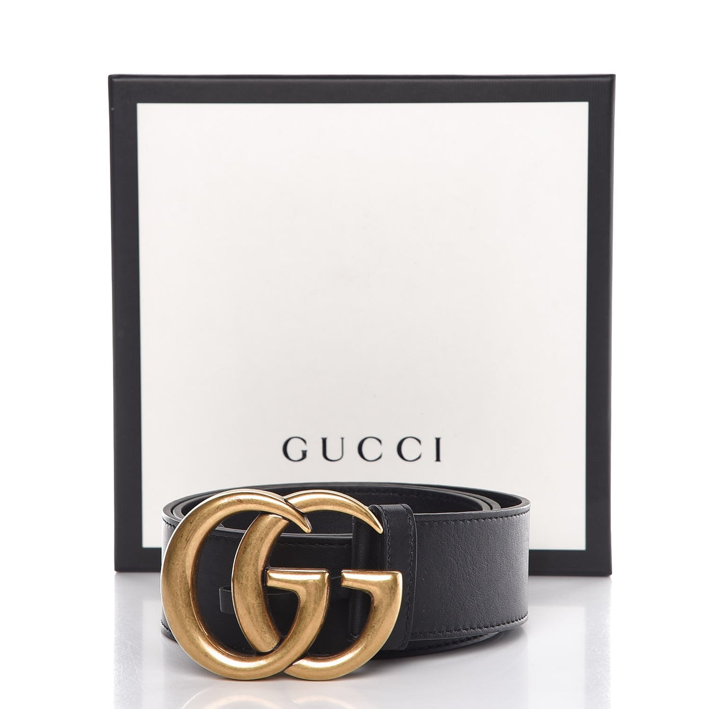Calfskin Double G 40mm Belt 85 34 Black