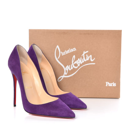 Christian Louboutin Suede So Kate 120 Pumps 37.5 Violet 11 of 11