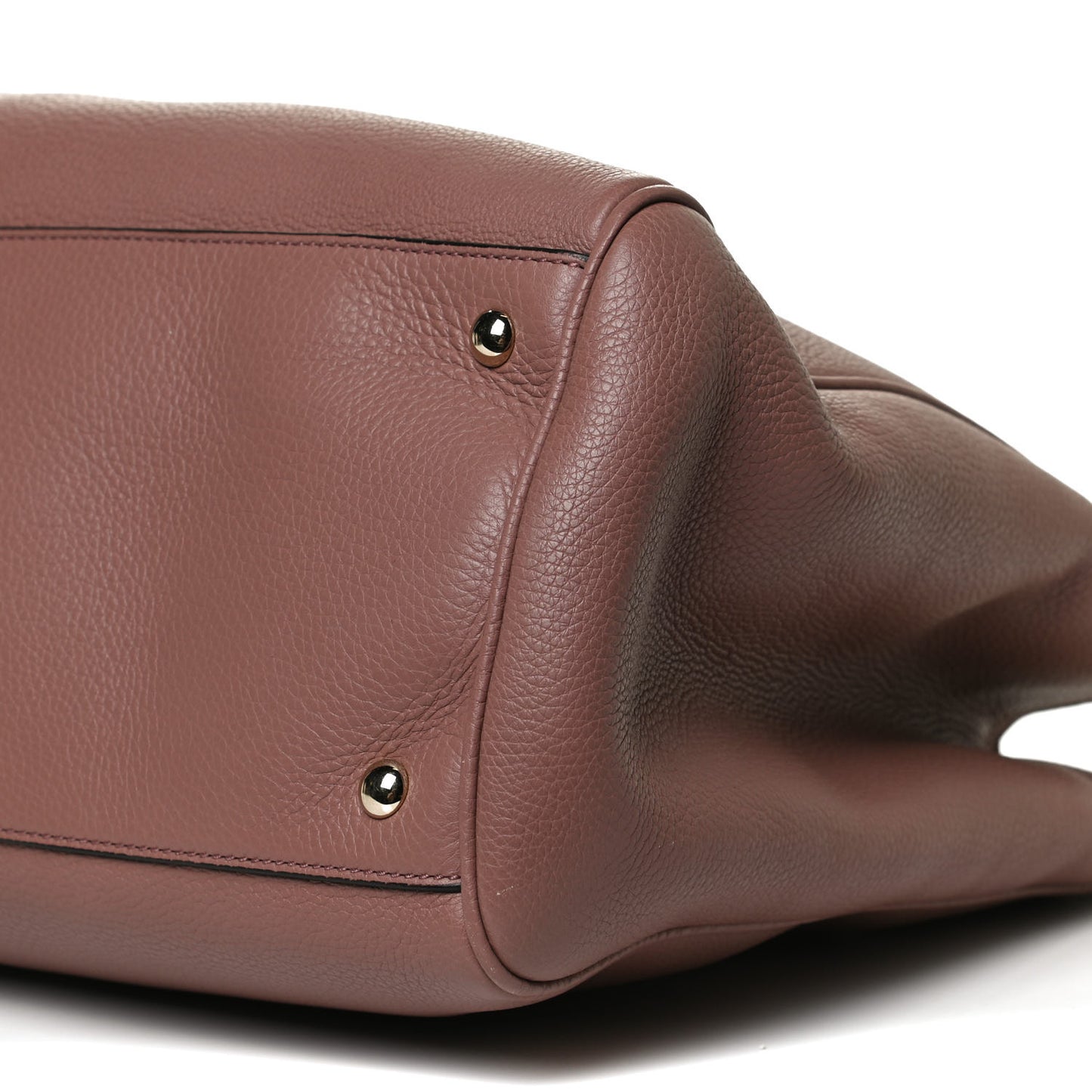 Pebbled Calfskin Large Bamboo Shopper Tote Rosy Phard