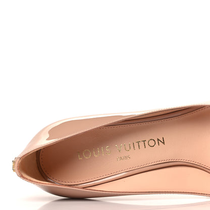 Louis Vuitton Patent Calfskin Blossom Pumps 37 Nude 8 of 10