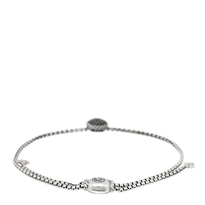 David Yurman Sterling Silver Black Diamond 9mm Chatelaine Petite Pave Bracelet 2 of 3