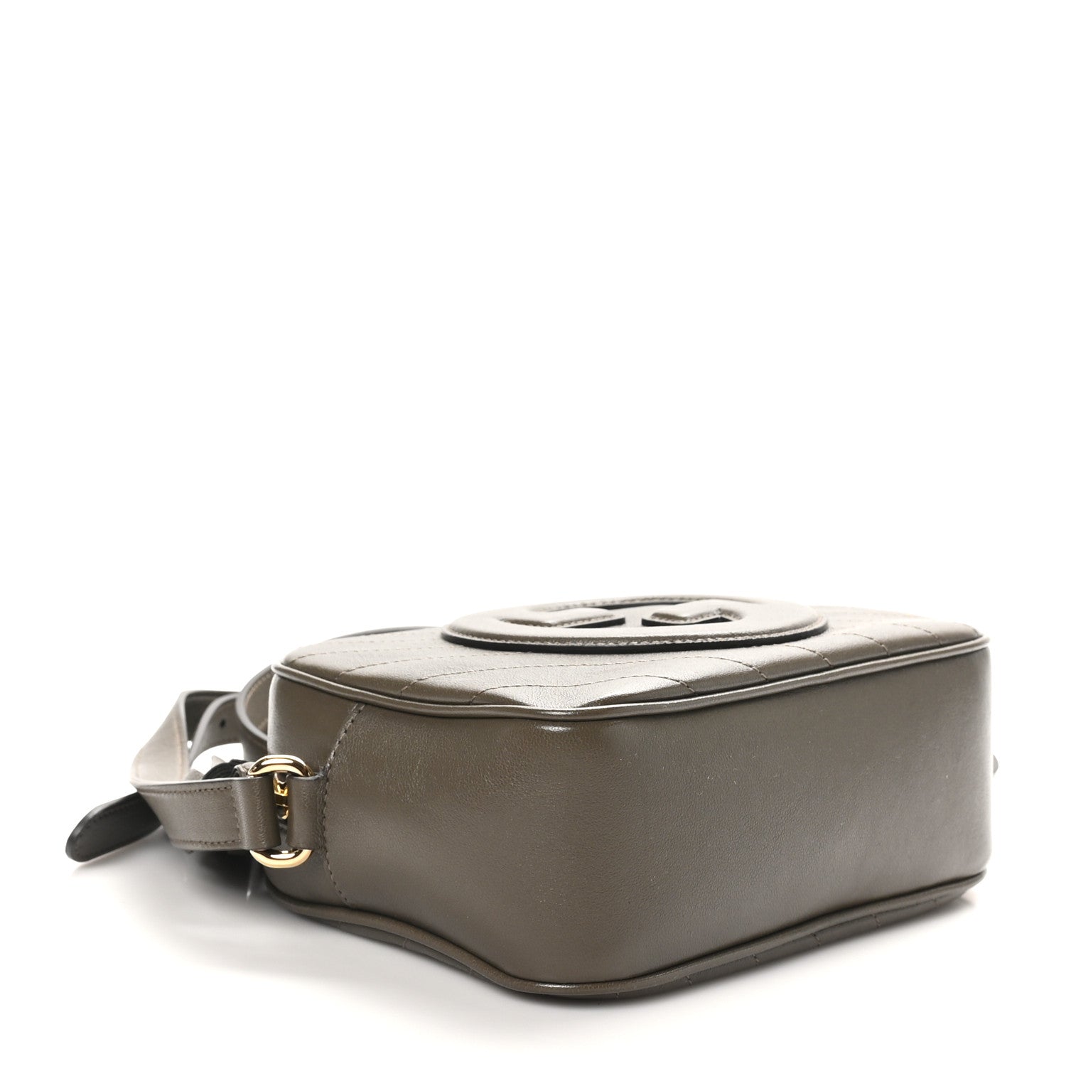 Gucci Sakai Be Green Calfskin Diagonal Stitched Small Blondie Shoulder Bag Craclet Brown 4 of 10