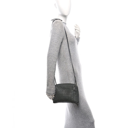 Bottega Veneta Nappa Intrecciato Nodini Crossbody Messenger New Light Grey 2 of 11