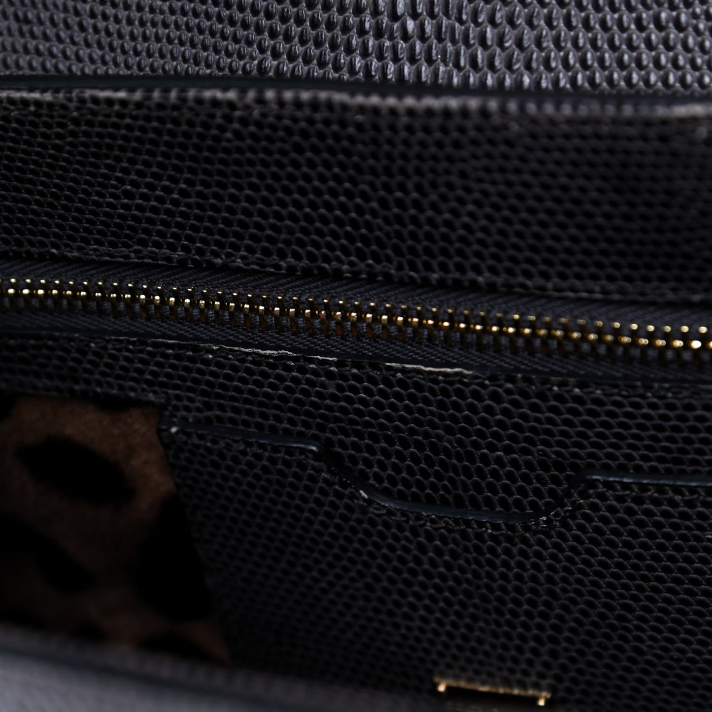 Lizard Calfskin Embossed Medium Monica Top Handle Bag Grey