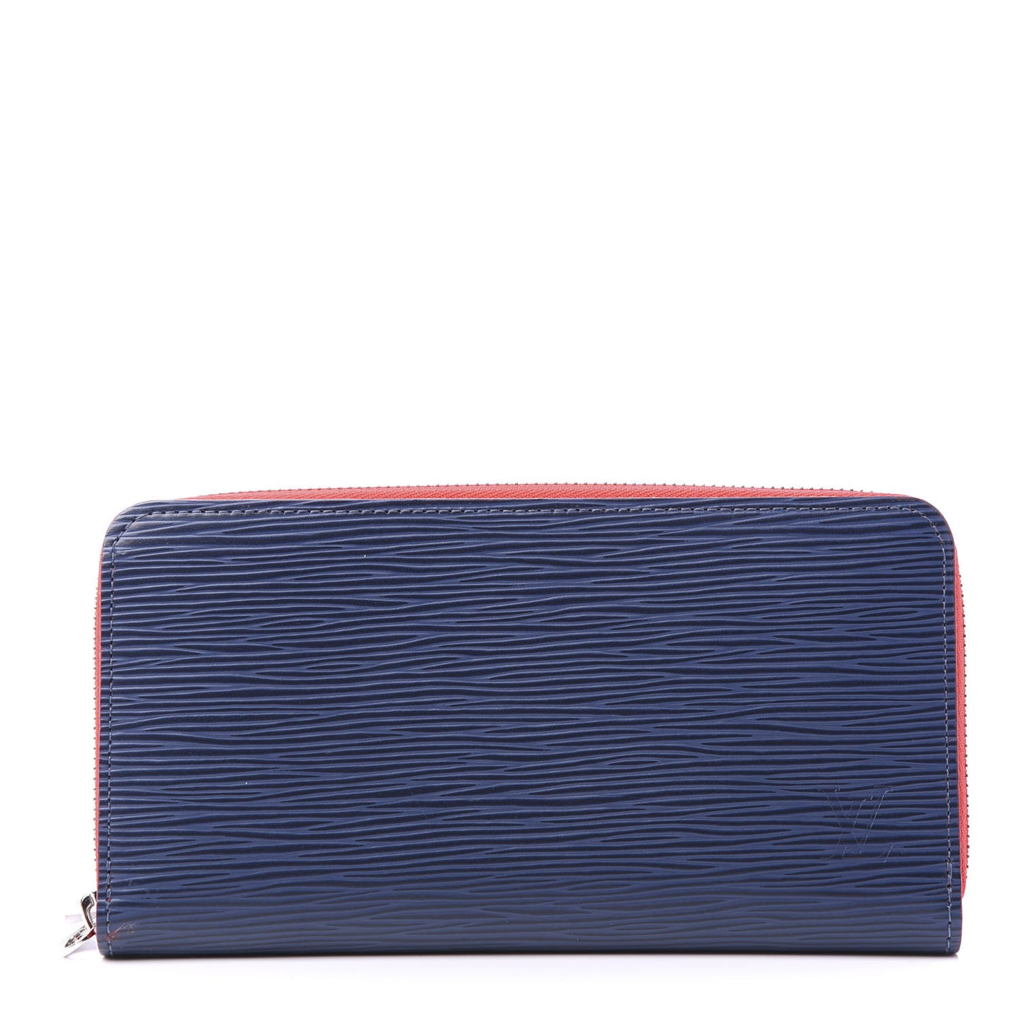 Epi Zippy Wallet Cobalt Coquelicot