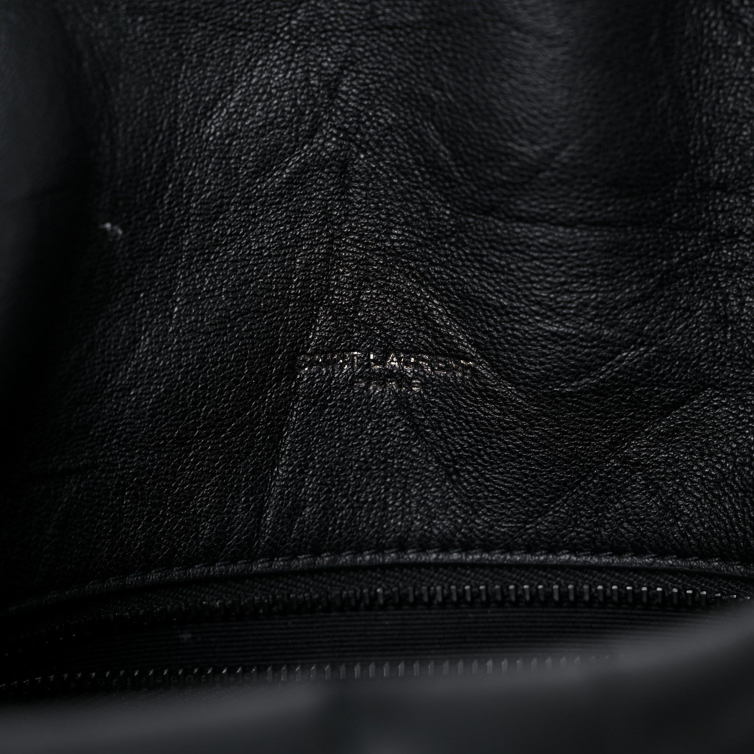 Saint Laurent Calfskin Quilted Toy Loulou Puffer Monogram Monochrome Chain Satchel Black 6 of 19