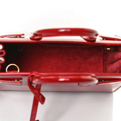 Saint Laurent Patent Nano Sac de Jour Red 5 of 12