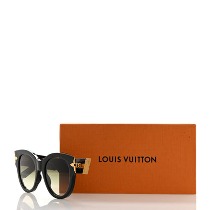 Louis Vuitton Acetate Flower Edge Round Sunglasses Z1777W Black 7 of 7