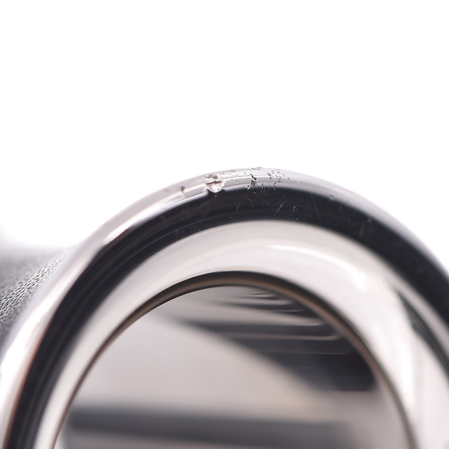Lambskin Scarf Ring Black