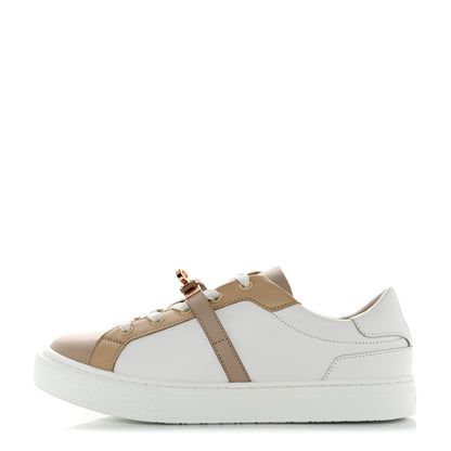 Hermes Calfskin Day Sneakers 37.5 Multicolor White 1 of 8